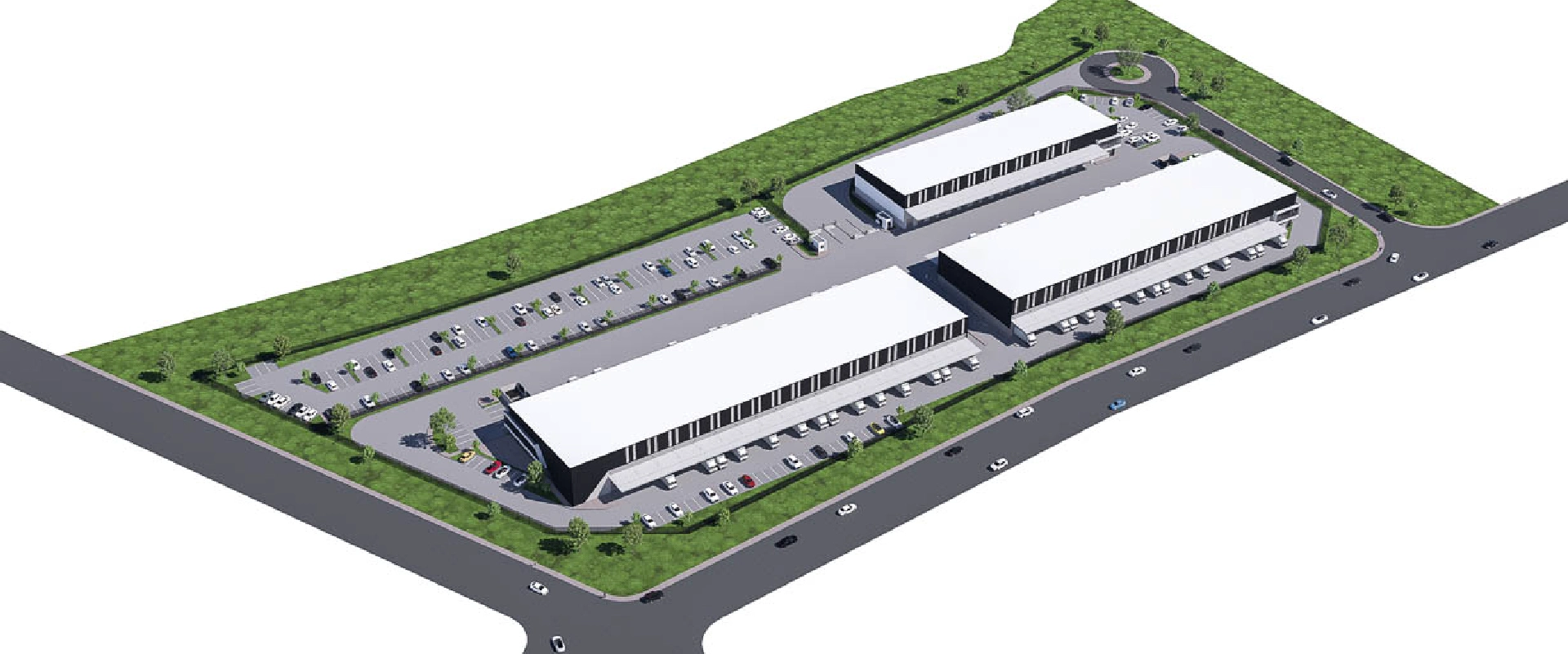 Render of Samrand Industrial Quarter top view